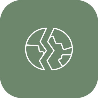 soyut olarak izole edilmiş dünya simgesi