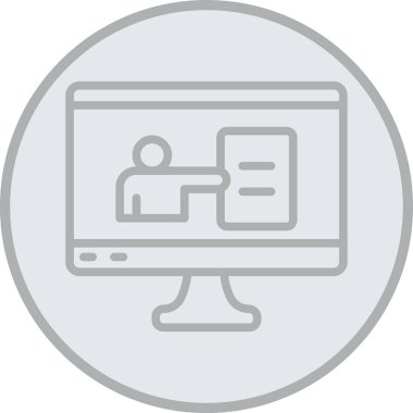 Bilgisayar simgesinin vektör illüstrasyonu