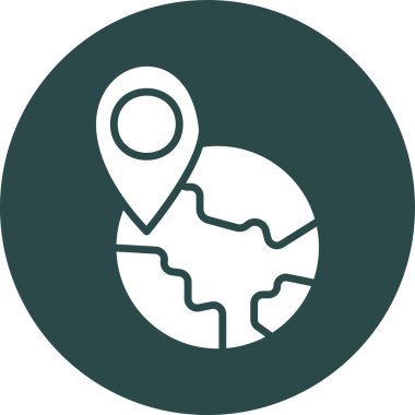 Harita işaretleyici. Basit resimleme