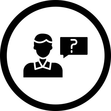 Bir insan simgesinin vektör illüstrasyonu