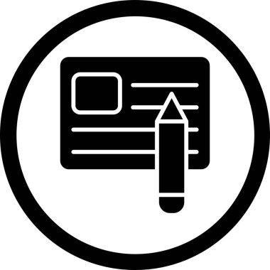 Pano web simgesi, vektör çizim