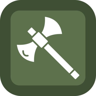 Tek balta simgesinin vektör illüstrasyonu