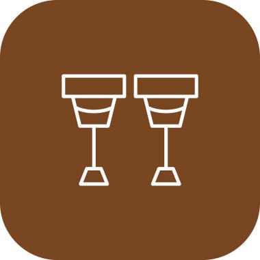 güzel ve siyah çizgi vektör simgesi