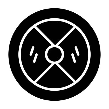 Yol işareti simgesinin vektör illüstrasyonu