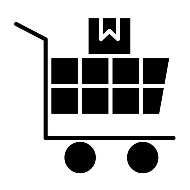 El arabası. Web simgesi basit tasarım