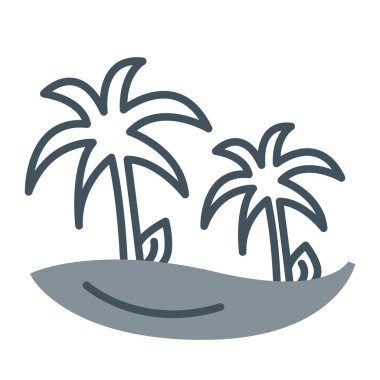 Palmiye ağacı vektör simgesi