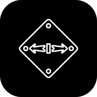 Eğilim biçimi izole edilmiş arkaplanda ok simgesi