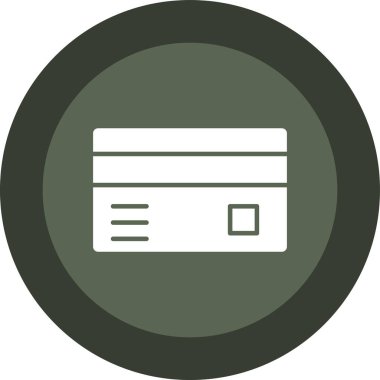 Kredi kartı simgesi, vektör illüstrasyonu