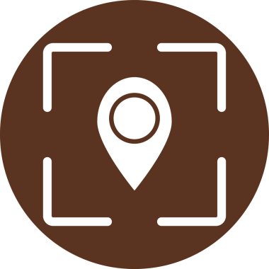 konum pin simgesi vektör illüstrasyonu