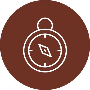 Pusula. Web simgesi basit illüstrasyon