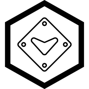 Elmas simgesi vektör illüstrasyonu