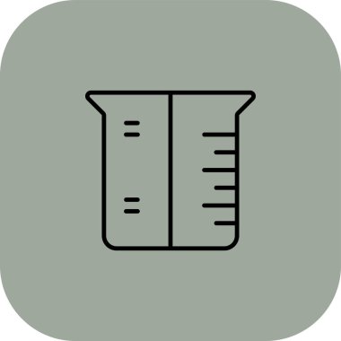 Test tübü simgesi, vektör illüstrasyonu