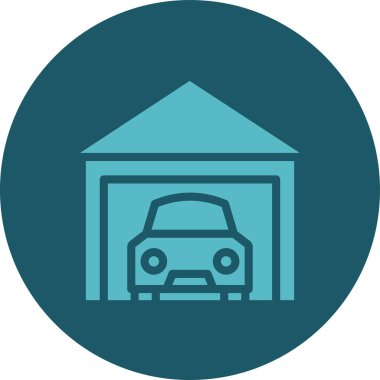 garaj simgesi vektör illüstrasyonu