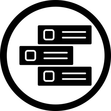 Veri simgesinin vektör illüstrasyonu