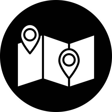 kitap konumu haritası simgesi katı biçimli