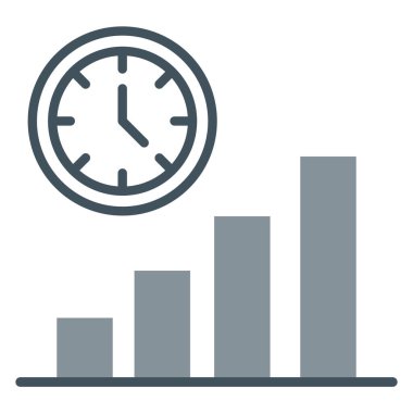 zaman yönetimi saat vektör simgesi