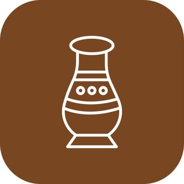 Benzersiz matara vektör simgesi