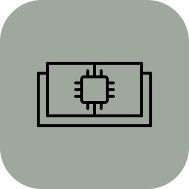 güç dolgu simgesi, basit vektör illüstrasyonu