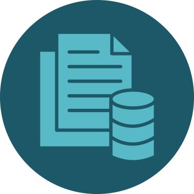 Veri simgesi, vektör illüstrasyonu basit tasarım