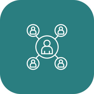 sosyal ağ simge vektör çizim