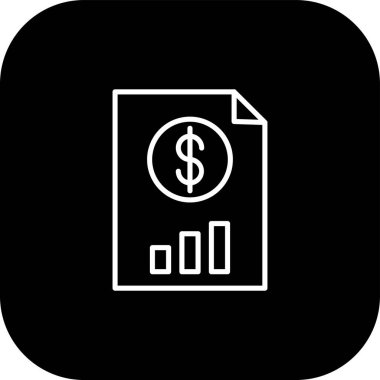 Kişisel finans ticari simgesinin illüstrasyon vektörü.