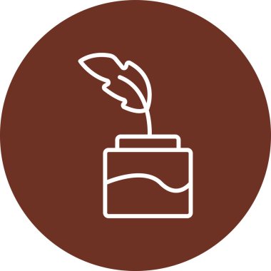 Bitki simgesinin vektör illüstrasyonu