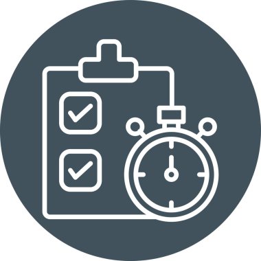 Kronometre simgesi çizimi