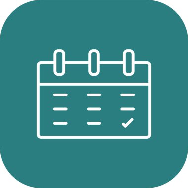 Takvim simgesi, vektör çizimi