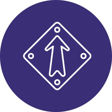 Yol simgesi resimlemesi