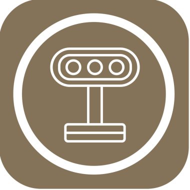 Tek bir simgenin vektör illüstrasyonu