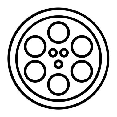 Sinema ikonu vektör illüstrasyonu