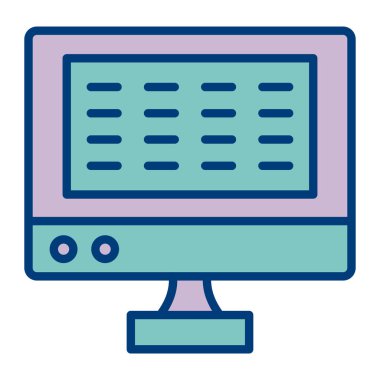 Web sayfası. Web simgesi basit illüstrasyon