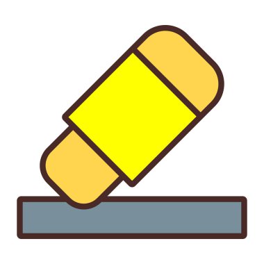 boya silindirli ikon vektörü. İnce çizgi işareti. izole edilmiş sınır sembolü çizimi