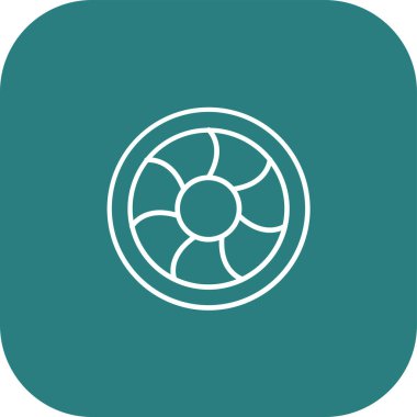 Fan pervane kutsal kişilerin resmi, vektör çizim