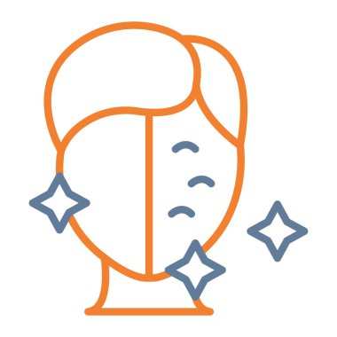 üzgün yüz simgesi, vektör illüstrasyonu