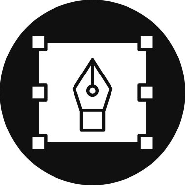 Vektör konumu simge illüstrasyonu