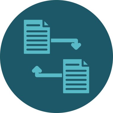 veritabanı düz vektör simgesi