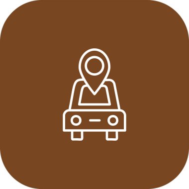 Sürücü web simgesi, vektör illüstrasyonu