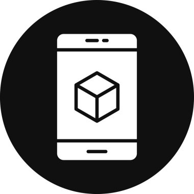 Cep telefonu. Web simgesi basit tasarım