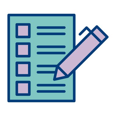 kontrol listesi simgesi vektör illüstrasyon tasarımı