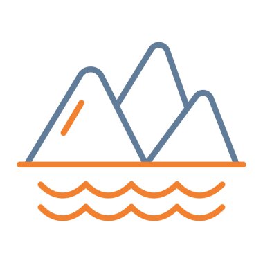 dağ ikonu vektör illüstrasyonu