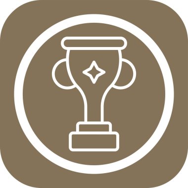 kupa simgesi, vektör çizimi