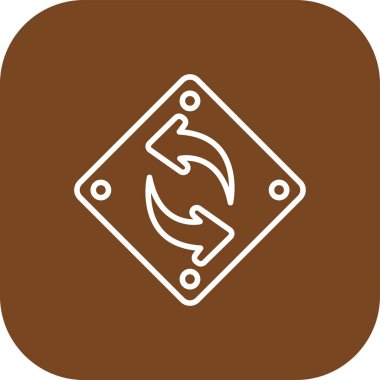 Tek bir simgenin vektör illüstrasyonu