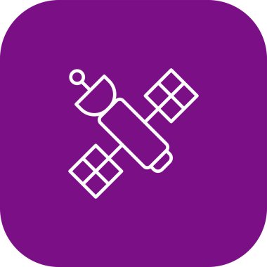 uydu simgesi vektör illüstrasyonu