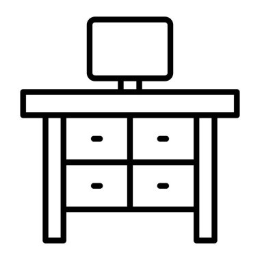 mobilya kutsal kişilerin resmi, vektör çizim