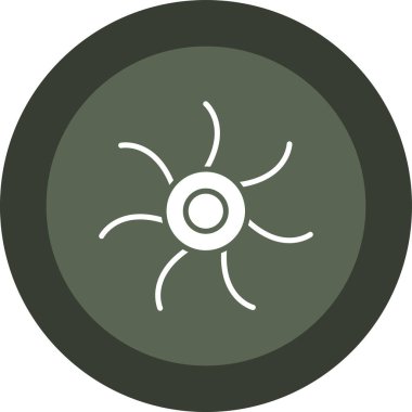 Güneş. Web simgesi basit illüstrasyon