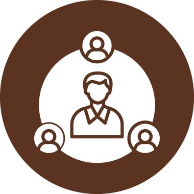 Vektör çizimi. insanlar simgesi.