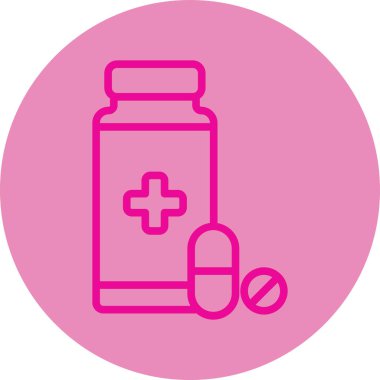 Modern tıp ikonunun vektör illüstrasyonu