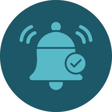 Alarm çanı simgesi. vektör illüstrasyonu