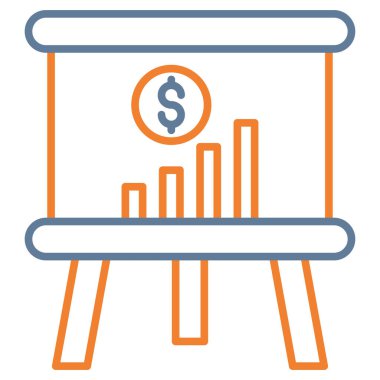 iş grafiği vektör simgesi